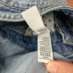 Lucky Brand  Cutoff Shortalls Women XL Light Wash Distressed Coastal Cowgirl Boho Photo 8