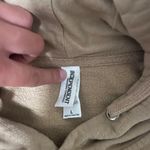 Alpha Phi Cropped Embroidered hoodie Tan Size L Photo 4