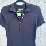 House of Harlow COPY -  Short Sleeve Ribbed Knit Shirt Midi Dress Black Women's … Photo 2