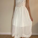 Free People New Romantics collection dainty lace halter tie white dress S Photo 3