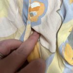 ZARA Pastel Floral Print Retro Button Detail Short Sleeve Dress Size XS Vintage Photo 4