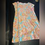 Lilly Pulitzer M Loren Short Sleeve Boatneck Dress Tini Bikini Breakwater Blue Photo 13