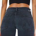 MOTHER Mid Rise Rider Ankle Straight Slim Jeans Indigo Nights in Paris Size 26 Black Photo 2
