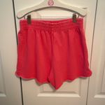 Aerie  Fleece of Mind Coral Colored Shorts Photo 2