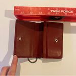 Coach AUTHENTIC  VINTAGE RED LEATHER BEDFORD KEYCHAIN WALLET Multi Function Purse Photo 2