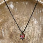 Kendra Scott Teo Dichroic Glass Silver Necklace Photo 4