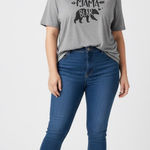 SheIn Mama Bear TShirt Gray Black Holiday Farmhouse 3X Photo 0