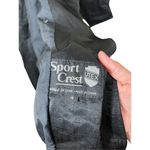 Vintage Sport Crest Utex Black Nylon Long Trench Coat Size 4 Photo 6