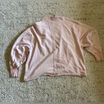 Free People  venice v neck sweatshirt size large in pink Photo 5