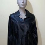 Buttons Women’s  Leather Jacket Photo 0
