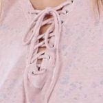 Anthropologie Maronie blush hoodie/ sweatshirt. Poly/Cotton.High low.Size M.NWT. Photo 1