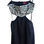 STAUD NEW NWT Jada Embellished Cutout Linen Maxi Dress In Black Photo 5