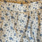 White blueberry print coquette pajama pants Photo 1