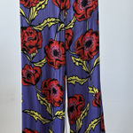 NWT! Sfera Collection Fluid Wide Leg Purple Floral Pants, Sz: L (b41) Size L Photo 0