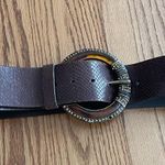 Chico's Chico’s Tortoise Toned Bold Buckle Leather Belt Photo 1