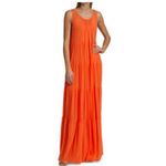STAUD Benedetta Maxi Dress Nectarine Small Orange Photo 2