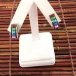 Silpada  Sterling Silver Post Earrings Colorful stones Photo 4