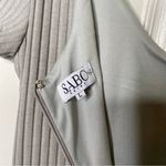 Sabo Skirt Bakari Gray Ribbed Button Front Mini Dress Photo 8