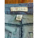 Cato's Denim Railroad Striped High Rise Skinny Crop Jeans,16W Blue Photo 1