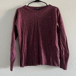 Gap Womens Small Sweater Purple Marled Merino Wool Blend Photo 0