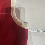 Gap Vintage Y2K  Womens Faux Shearling Red Fleece Vest Large Layering Button Down Photo 4