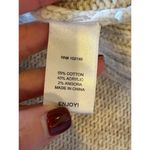 Michael Stars  Ivory And Tan Heathered‎ Mock Neck Long Line Cardigan Sweater 2 Photo 7