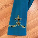 Bob Mackie Wearable Art 2X Embroidered Jacket Teal Gold Statement Coat VTG Photo 2