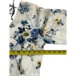 Trixxi  Women Size Large Floral Romper White Blue 15-851 Photo 6