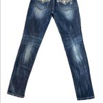 Miss Me  Women's Signature Skinny Embellished Pockets Blue Denim Jeans Size 29 Photo 0
