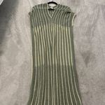 NWT Floris Made in Italy Knit Olive Gold Swim Cover Up Dress Size Small / Medium Green Photo 2
