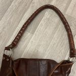 marino orlandi vintage genuine Italian leather braided strap buckle Brown Photo 4