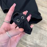 Boutique Black Cut Out Ribbed Bodysuit Photo 3