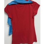 DC Comics  Womens Wonder Woman Halloween Costume T-shirt Blue Cape Jr Size M 7-9 Photo 3