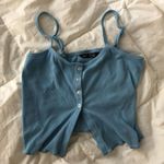 SheIn Button Split Front Crop Tank Photo 0