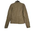 Diesel  Women Jacket Moto Racer Biker Full Zipper‎ Pocket Snap Collar Tan Large Photo 6