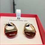 House of Harlow 1960 | Red Onyx Earrings ✨ Gold Photo 3