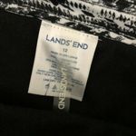 Lands' End Bikini Bottom Stretch Brief Black White Size 12 Photo 2