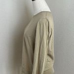 Lafayette 148  NY Cotton Jersey Modern Long Sleeve Tee Shirt Tan Medium FAB #J807 Photo 2