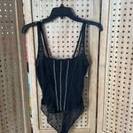 Auden Women's Black Rhinestone Lingerie Bodysuit Photo 2