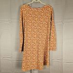 Sundance  Womens Burnt Orange Floral Tunic Top Night‎ Shirt Dress Small Photo 2