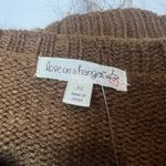 love on a hanger  Women's XL Brown Faux Fur Vest Open Front bohocore chiccore Photo 4