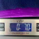 Skies Are Blue  Bohemian Navy Blue Plaid Women's Pullover Sweater Size Medium Photo 11