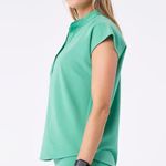 FIGS  Surgical Green Rafaela Scrub Top Medium Photo 1
