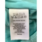 Cynthia Rowley Dress Aqua Blue Paisley Print Flounce Hem Sleeveless Vneck Mini Photo 11