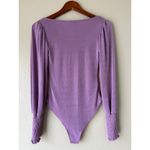 Peach Love California  Purple Long Sleeve Bodysuit Size Small Photo 8