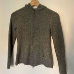 Vintage cashmere zip up hoodie Gray Size XS Photo 0