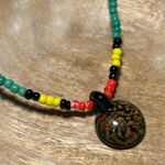 Charming Shark Beaded Glass Pendant Surf Necklace Photo 4