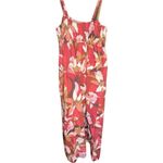 A New Day A New Day XXS Jumpsuit Coral Floral Sleeveless Smocked Casual Romper Photo 2