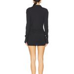 LIONESS  Soho Mini Dress in Onyx Back Medium New Womens Shirtdress Photo 1