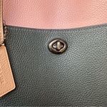 Coach Lora Carryall tote Colorblock in Pewter/Pine Green Aurora Multi Leather Photo 9